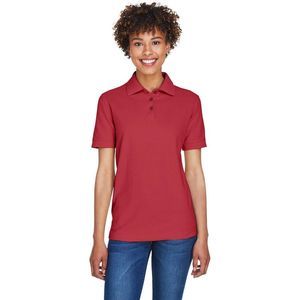 Ultraclub 8541 Women's Whisper Pique Polo Red M